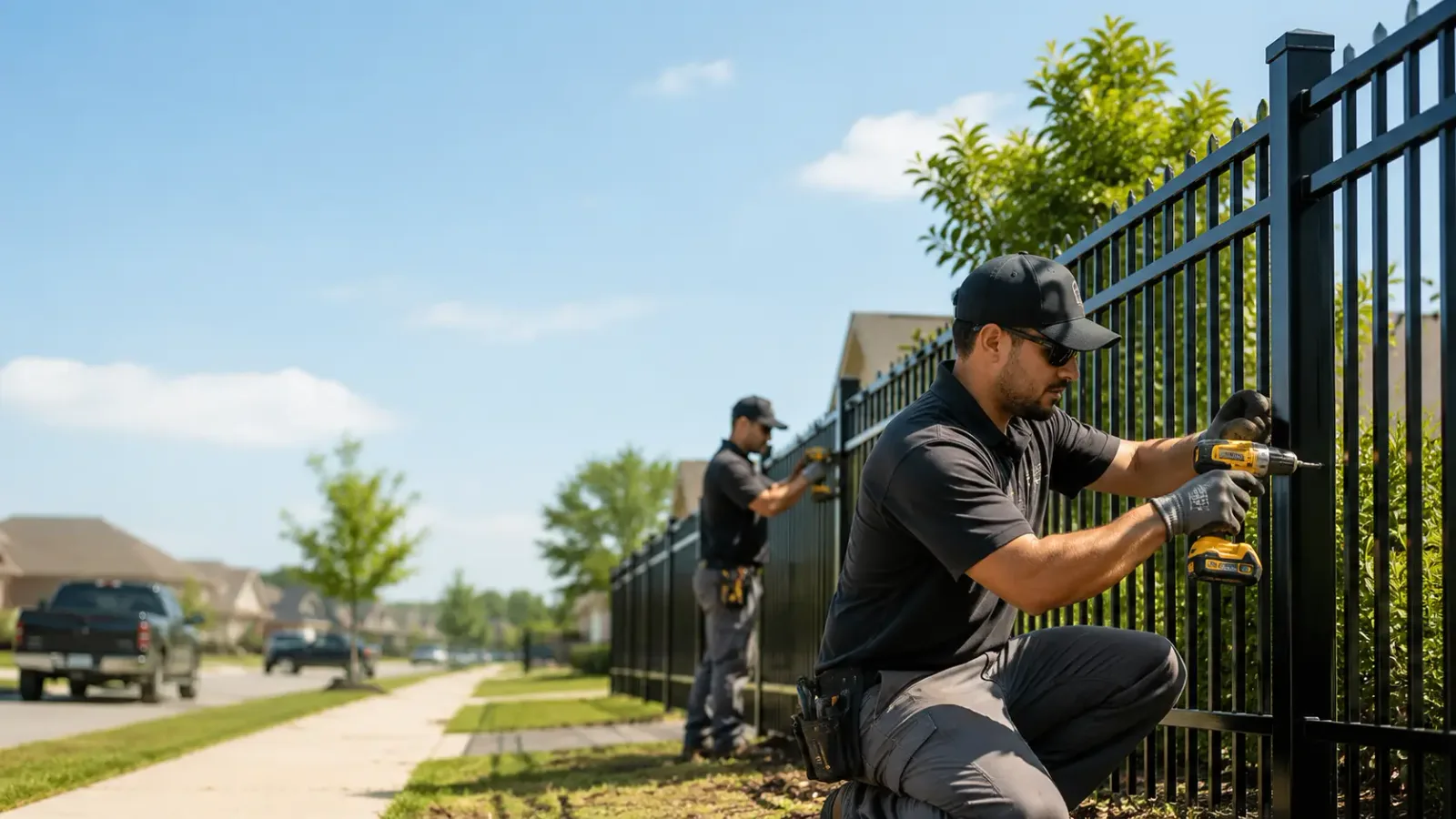 Metal Fence Installation in Omaha, GA